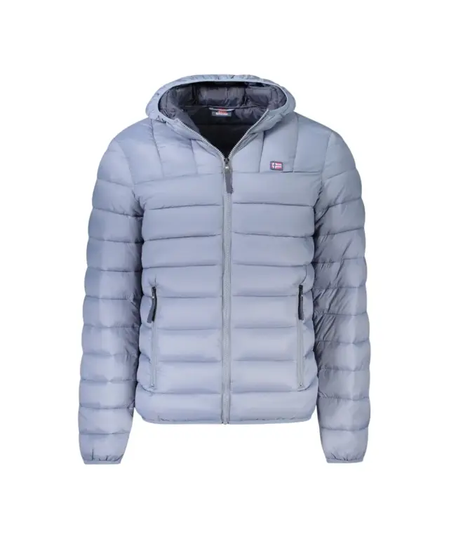 Norway Nautical School - Ανδρικό Χειμωνιάτικο Μπουφάν Puffer 849150-TYPHOO Γκρι Ανοιχτό - S