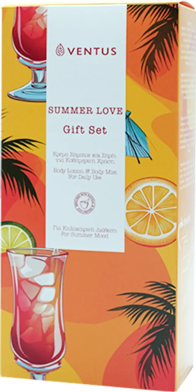 Ventus Summer Love Gift Set Body Lotion 250ml + Body Mist 100ml