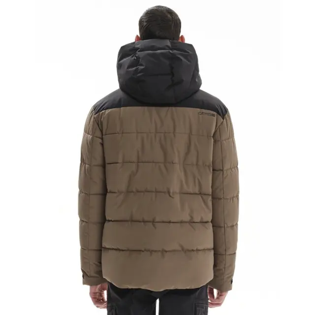 Emerson Hooded Puffer Jacket (232.EM10.15-CAMEL) - Καφέ 2
