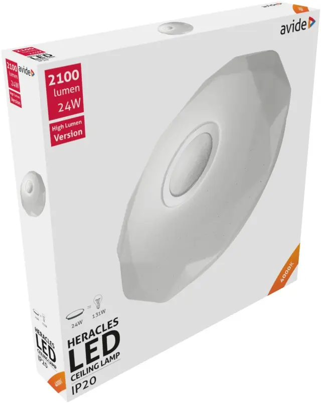 Avide LED Μοντέρνα Πλαφονιέρα Οροφής Heracles 24W 395*66mm Λευκό 4000K 15.001.0568