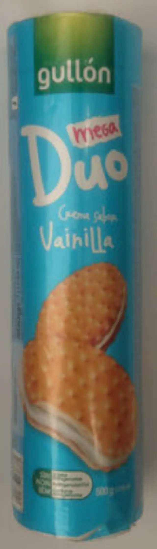 Gullon Μπισκότα Mega Duo με Γέμιση κρέμα βανίλια 500gr