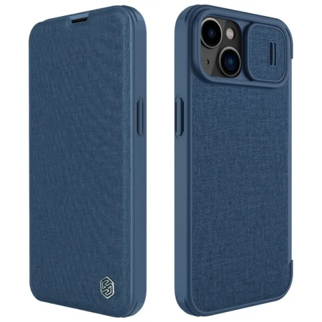 Nillkin iPhone 14 Case Qin Pro Series Blue