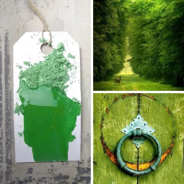 Χρώμα παλαίωσης Milk Paint Grass Green, 150gr, Maja's Memories