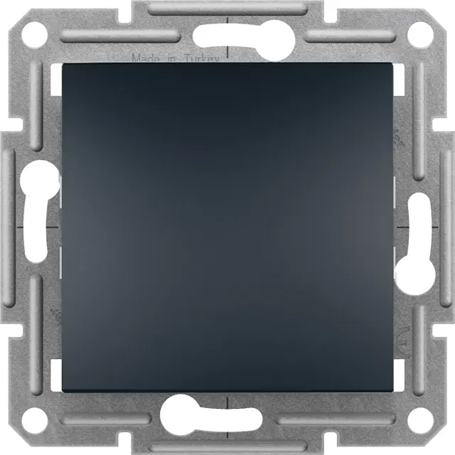 Asfora - intermediate switch, screwless terminals, wo frame, anthracite