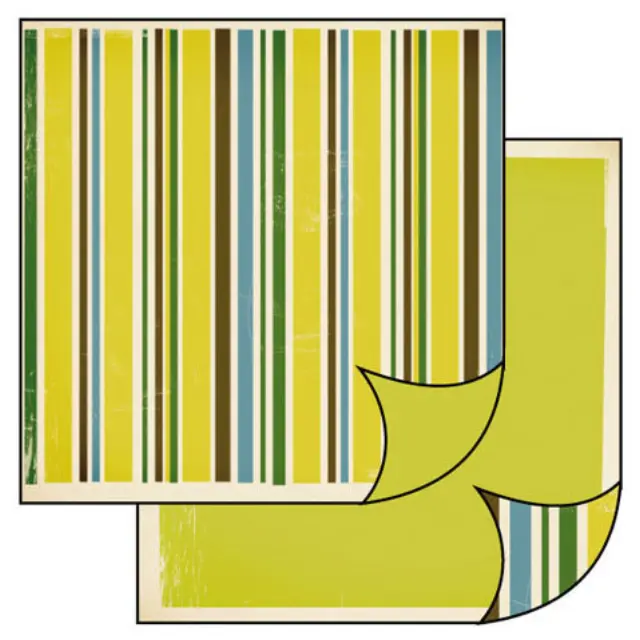 Χαρτί Scrapbooking Stamperia Διπλής Όψης - Stripes in Retro Style - 31x30cm