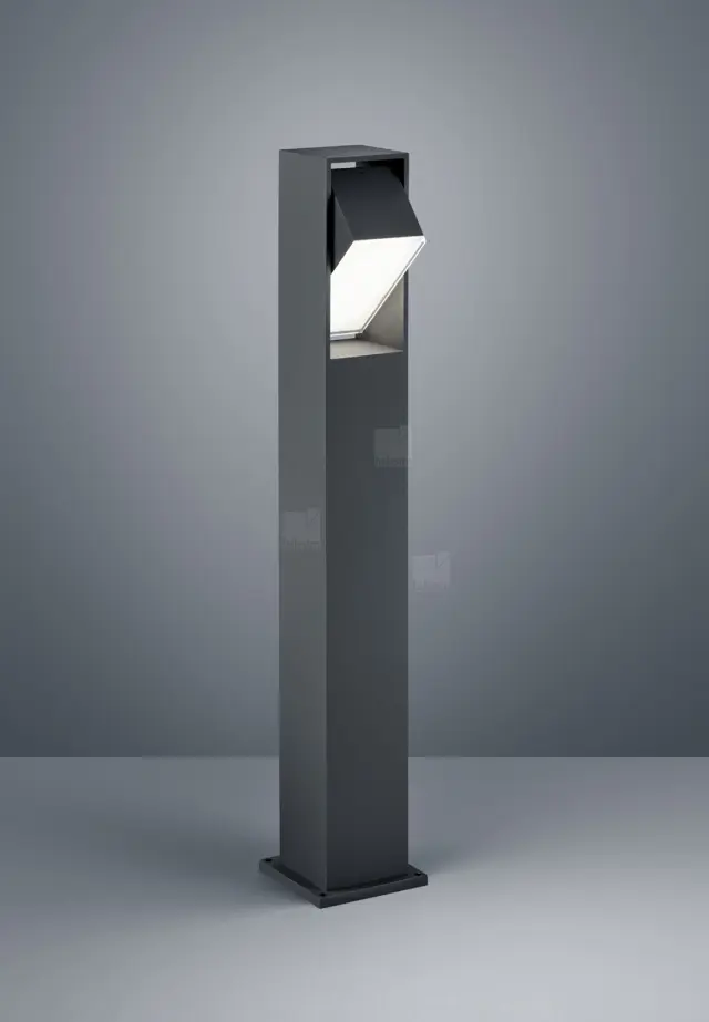 ISY Φωτιστικό Bollard Εξωτερικού Χώρου LED 13W Graphite IP54 Γραφίτης Σκούρο Γκρί
