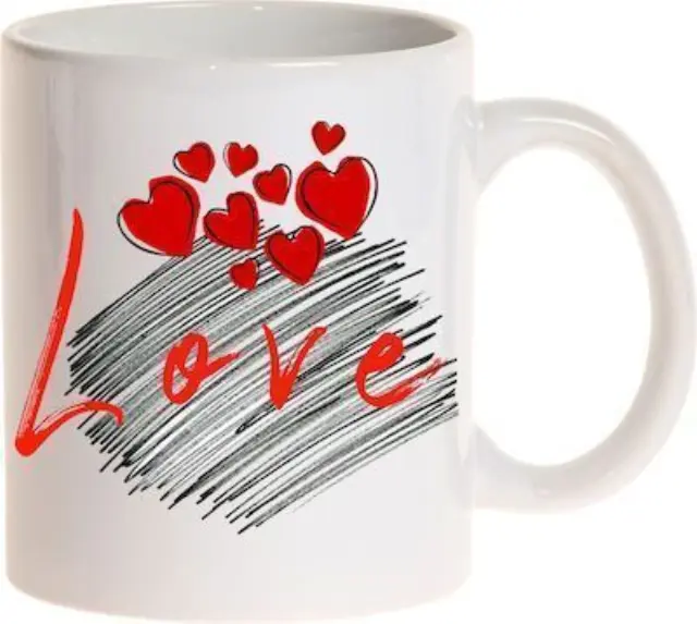 Κούπα Αγίου Βαλεντίνου love & hearts 325ml (κωδ. 2437)