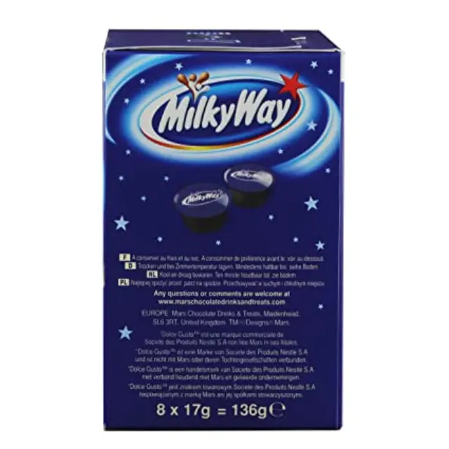 Nescafe Milky Way Σοκολάτα Κάψουλες Dolce Gusto 8τμχ 3