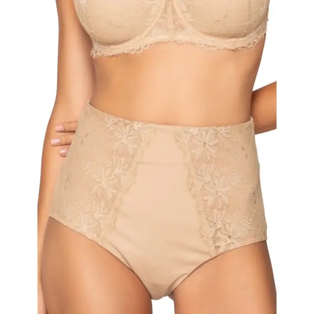 Luna Γυναικείο Slip High Waist Maxi Venus, Χρώμα Μπεζ - M 3