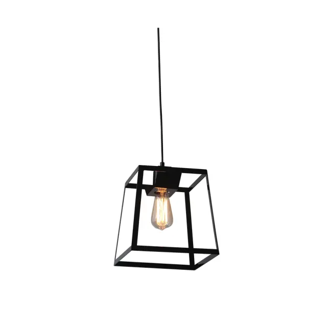 AcaLight Offer NETTO ΦΩΤΙΣΤΙΚΟ ΚΡΕΜΑΣΤΟ ΜΑΥΡΟ ΜΕΤΑΛΛΙΚΟ ΣΥΜΒΑΤΙΚΟ 1ΧΕ27 IP20 245mm