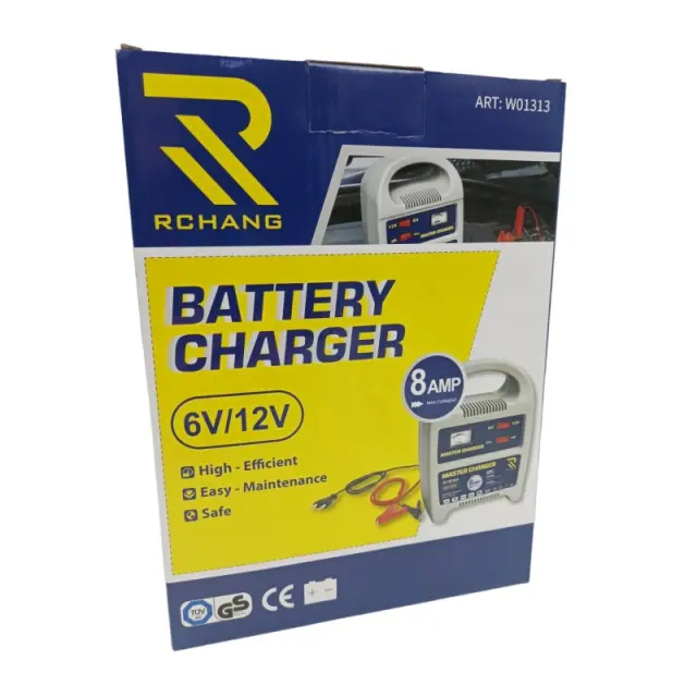 RCHANG ΦΟΡΤΙΣΤΗΣ ΜΠΑΤΑΡΙΑΣ ΑΥΤΟΚΙΝΗΤΟΥ 6V/12V 8AMP W013013