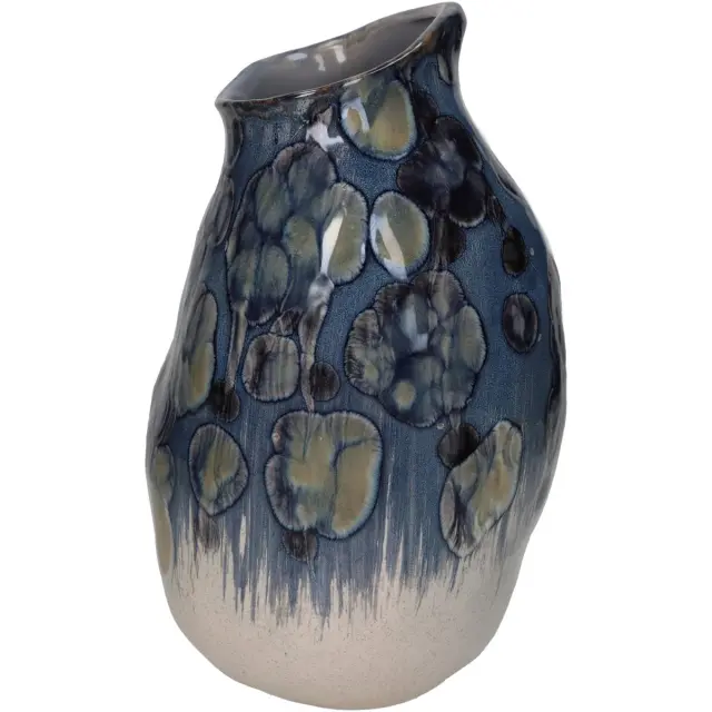 Βάζο Μπλε Κεραμικό 19.5x19.5x31cm 3