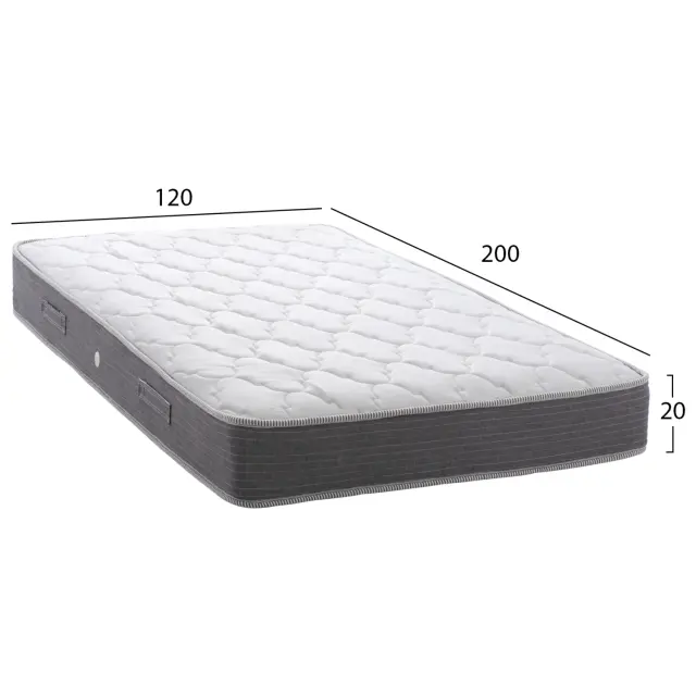 ΣΤΡΩΜΑ DREAMTOPIA ΣΕΙΡΑ LULLABY ALOE VERA FB9655.120 BONNELL SPRING 120x200x20Y εκ. 2