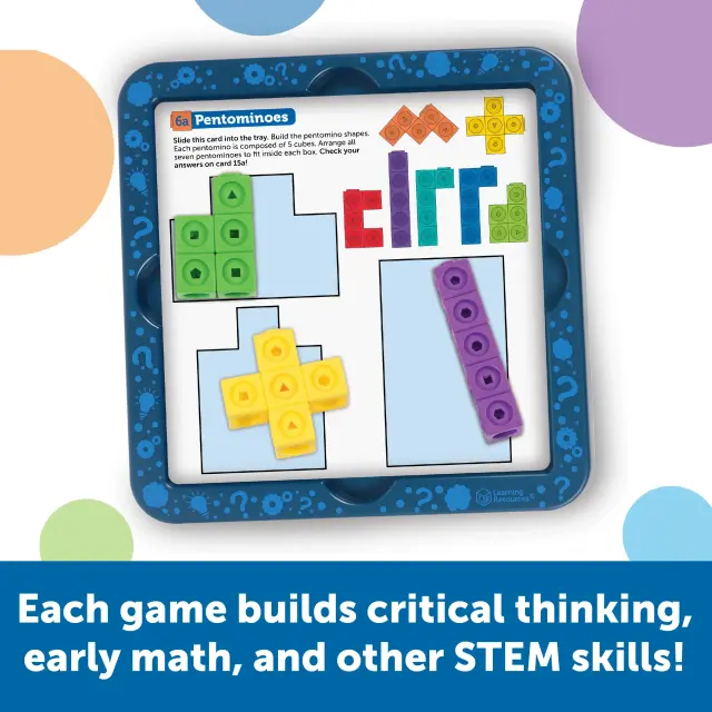 Learning Resources Εκπαιδευτικό Παιχνίδι MathLink® Cubes Brain Puzzle Challenge (5+ ετών) LER9336 3