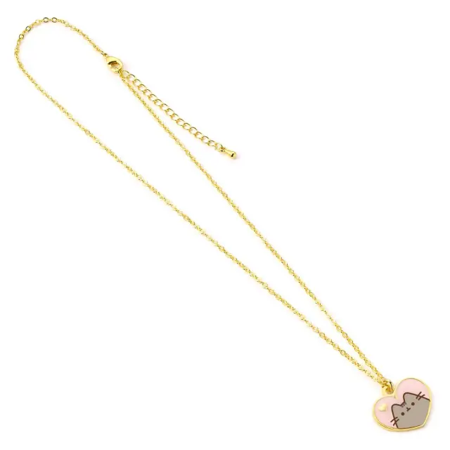 Κολιέ Pusheen the Cat Pink and Gold Heart Necklace -PTCN0100 3