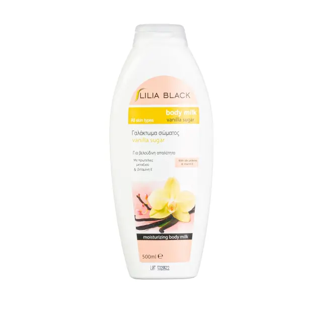 Lilia Black Body Milk Vanilla Sugar 500ml