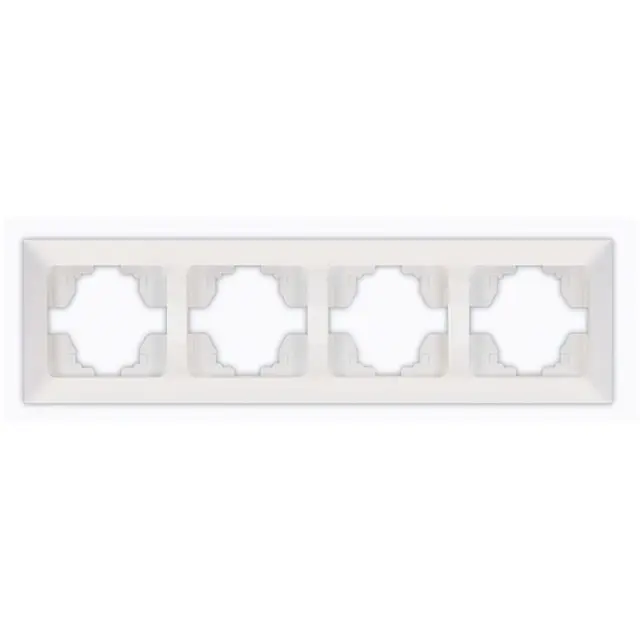 Πλαίσιο 4 Θέσεων Οριζόντιο Λευκό 29.5x8.2x1.5cm