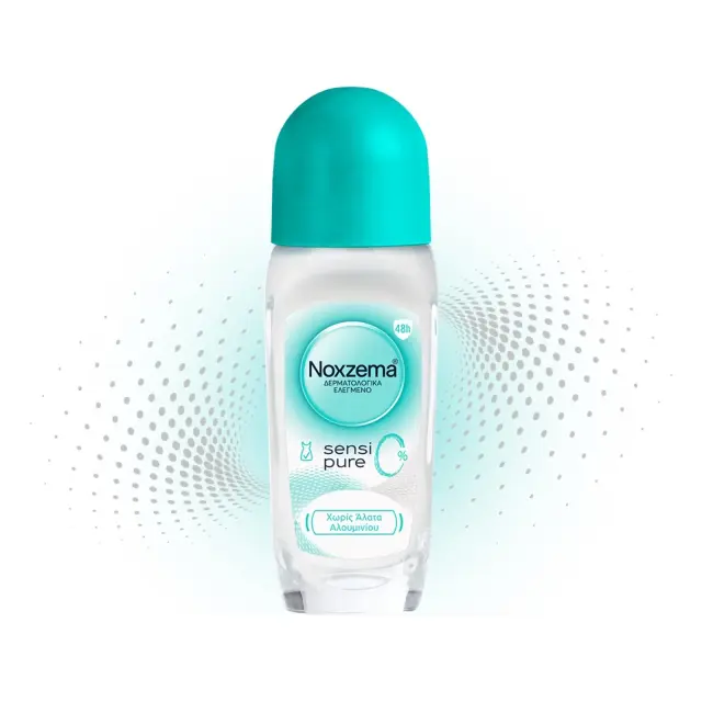 Noxzema Sensi Pure 0% Αποσμητικό 48h σε Roll-On 50ml, Χωρίς Άλατα Αλουμινίου 3