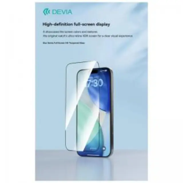 Tempered Glass Full Face HD Devia Apple iPhone 18 Pro/ 17 Pro Star Μαύρο N69952 3