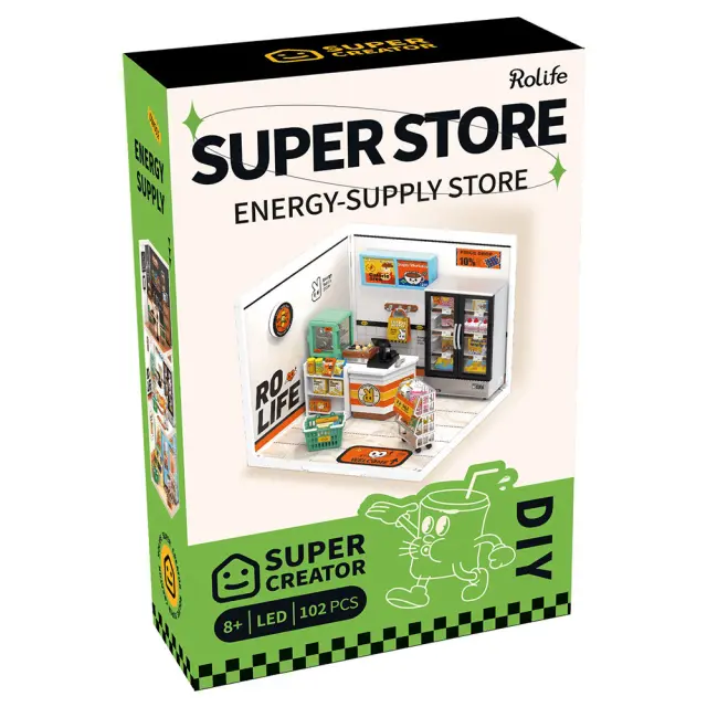 Rolife DIY Miniature Store / Κατασκευή 3D Μινιατούρας με Φωτισμό: Energy-Supply Store 2