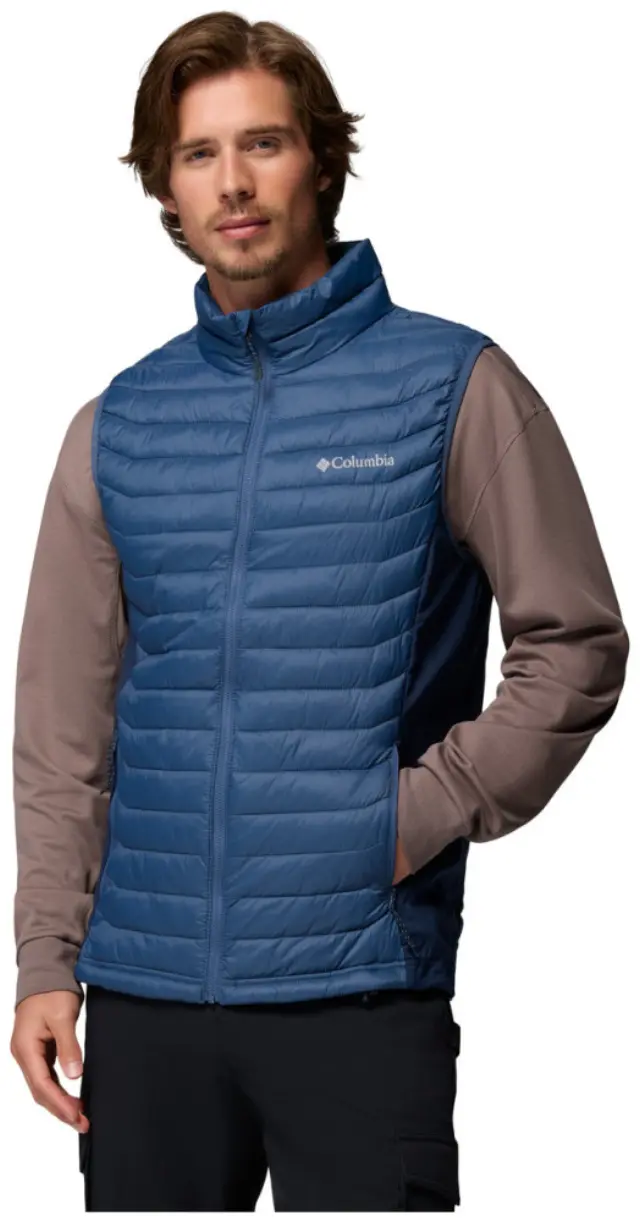 Columbia Powder Pass™ Ανδρικό Γιλέκο Puffer Hybrid Dark Mountain/Collegiate Navy - 2126111-478