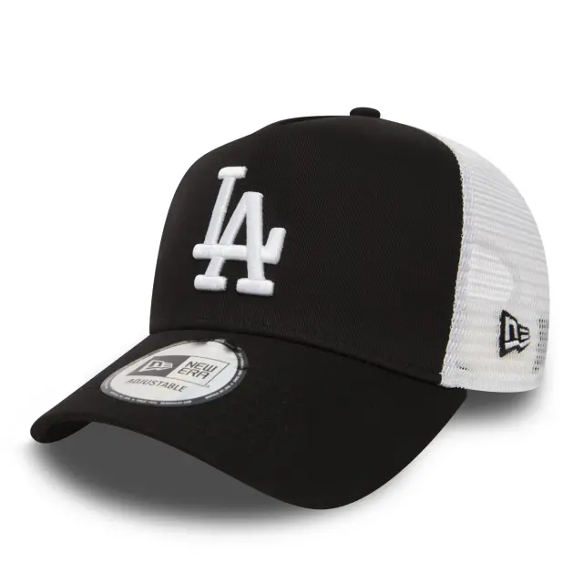 NEW ERA LOS ANGELES DODGERS CLEAN TRUCKER BLACK/WHITE (11405498) - ONE SIZE