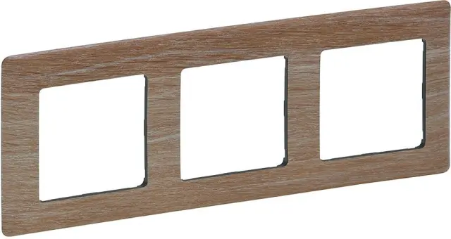 Plate Valena Life 3-gang Light Wood