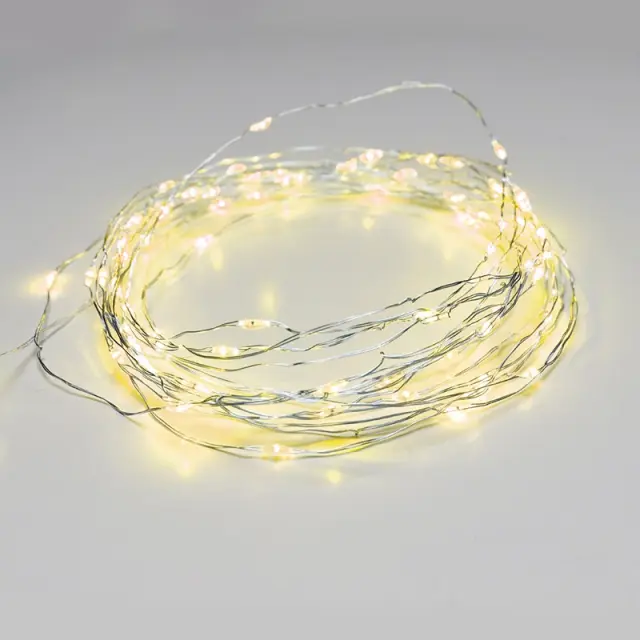 ΛΑΜΠΑΚΙΑ 100 LED 1.8W ΣΕ ΣΕΙΡΑ ΘΕΡΜΟ ΛΕΥΚΟ ΚΑΟΥΤΣΟΥΚ ΚΙΤΡΙΝΟ ΑΣΗΜΙ ΑΝΑ 10mm ΑΝΤΑΠΤΟΡΑ 3VDC ΜΕ 8 ΠΡΟΓΡΑΜΜΑΤΑ & ΚΑΛΩΔΙΟ ΧΑΛΚΟΥ 3m IP44 / X01100712