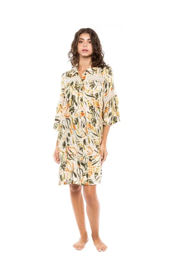 B203 - Type - BEACHWEAR PASTEL GREEN LEAF