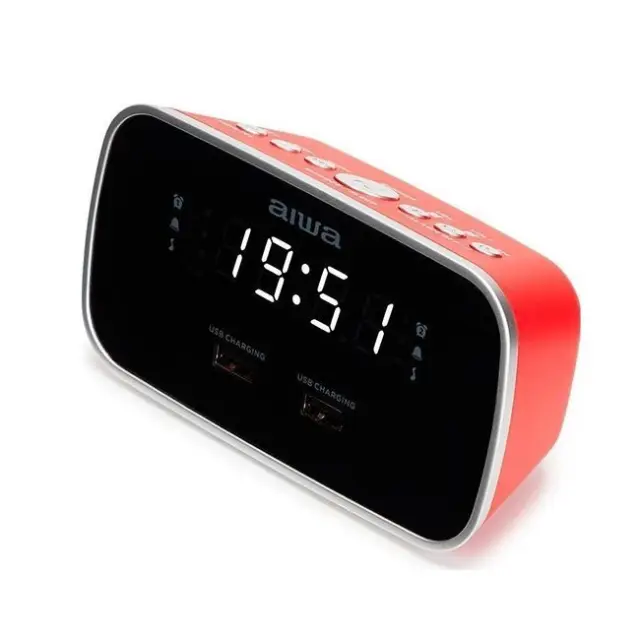 AIWA Οικιακό Ρολόι CRU-19RD Red (CRU-19RD) 2