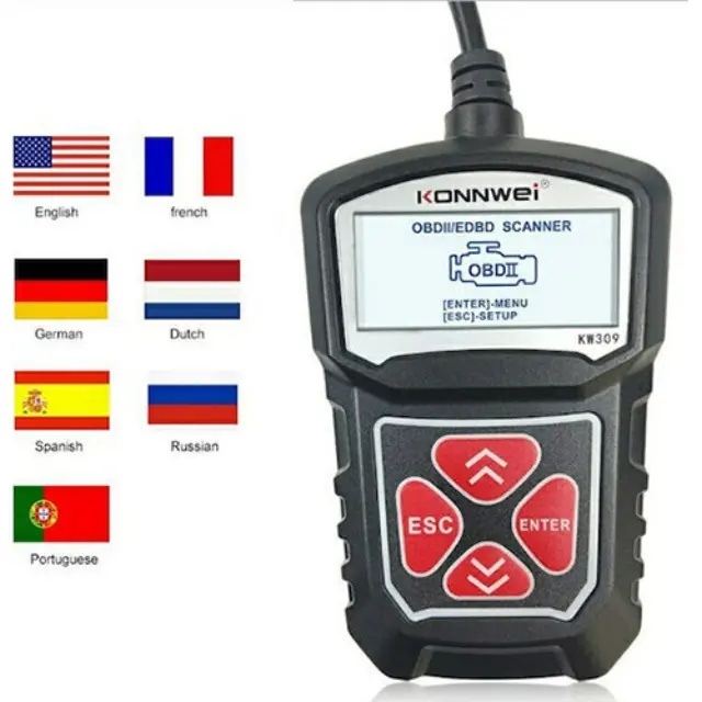 Konnwei KW309 Διαγνωστικό Αυτοκινήτου Ψηφιακό OBD 2 με Καλώδιο 3