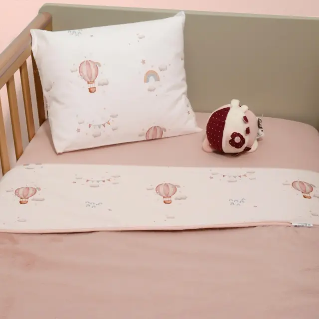 Minky ΝEW Κουβέρτα Κούνιας Διπλής Όψης 100x150 Des -422 Oliver Baby