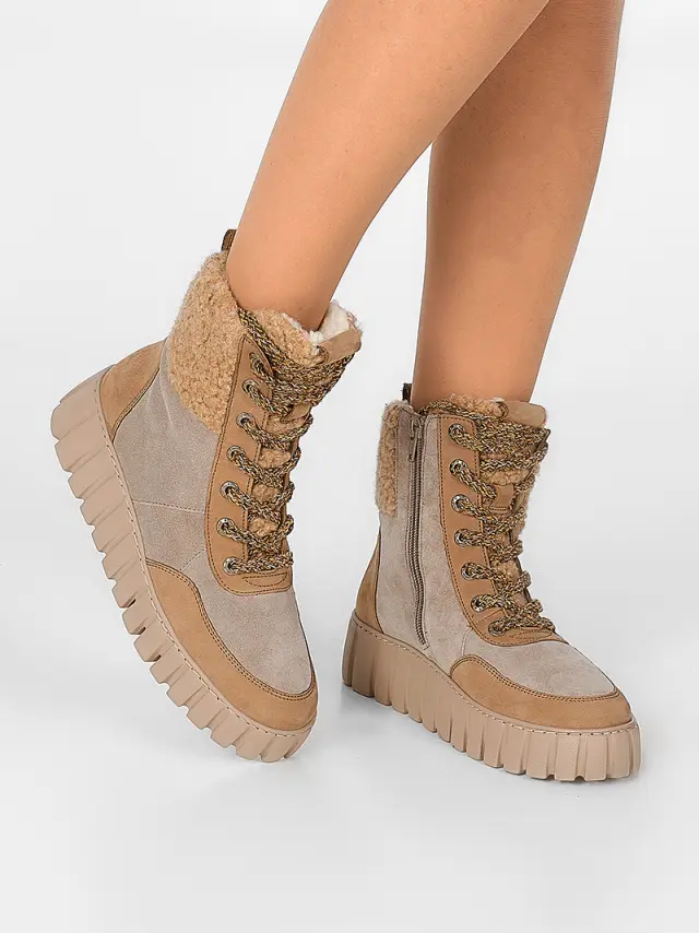 Gabor Μποτάκια Γυναικείο Δέρμα Nubuck/Δέρμα Suede Καφέ GAB/56485 90-DESERT 2