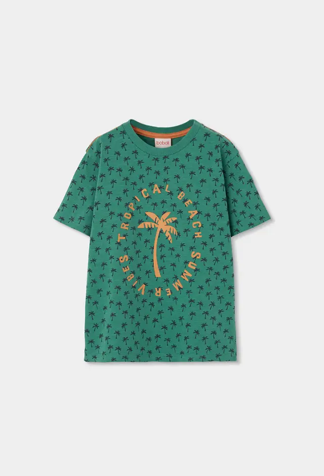 Boboli Knit t-shirt flame για αγόρι 513133-9863