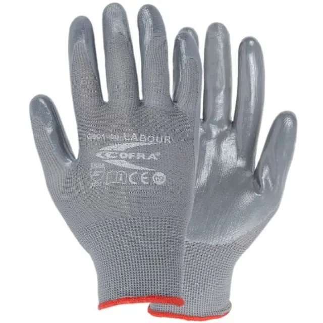 Γάντια Νιτριλίου Cofra Labour grey - 11 (2XL)
