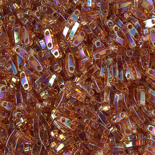 Χάντρα Miyuki Quarter Tila No257 Transparent Topaz AB ~7gr