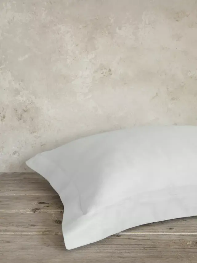Μαξιλαροθήκες Superior - Soft Gray Γκρι Μαξιλαροθήκες oxford 3 πλευρών (2 x 52x72+5)