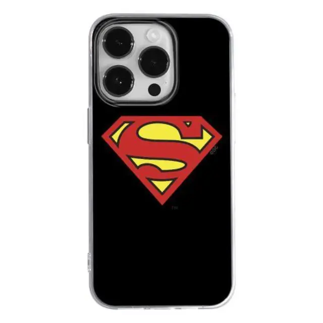 Θήκη Soft TPU DC Apple iPhone 15 Pro Superman 002 Full Print Μαύρο N64007