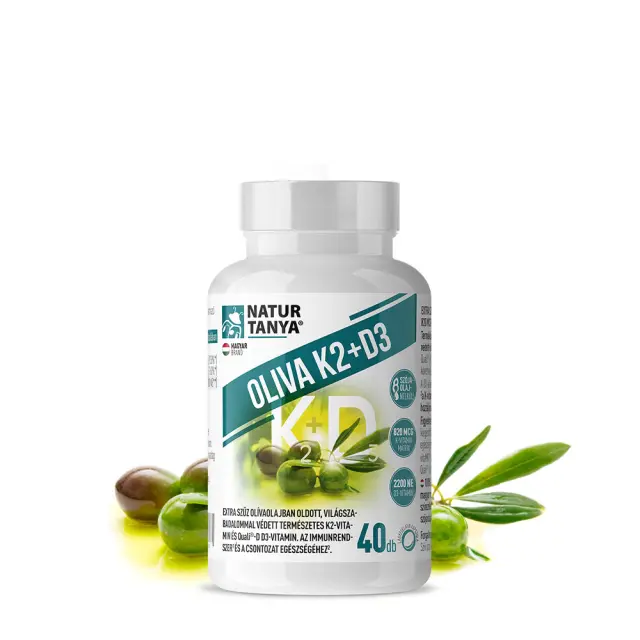Natur Tanya Olive K2+D3 - With world patent protected vitaMK7® vitamin K2 3