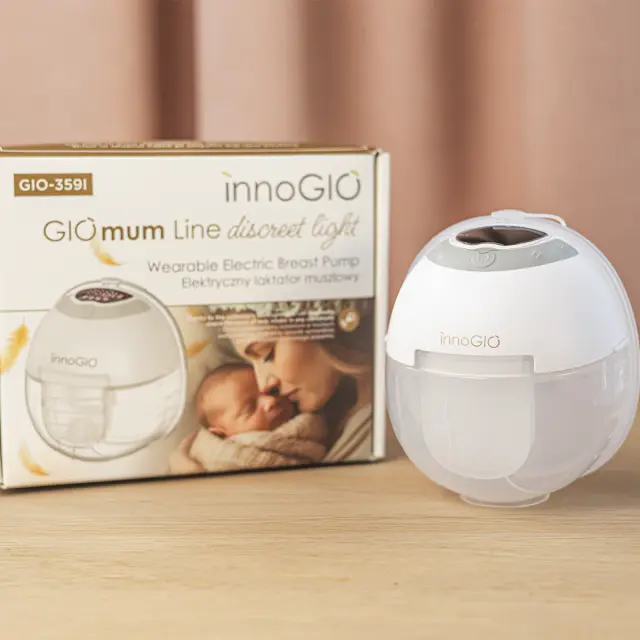 INNOGIO ΦΟΡΗΤΟ ΗΛΕΚΤΡΙΚΟ ΘΗΛΑΣΤΡΟ ΜΕ ΦΩΤΙΣΜΟ - DISCREET LIGHT GIO WEREBLE ELECTRIC BREAST PUMP 2