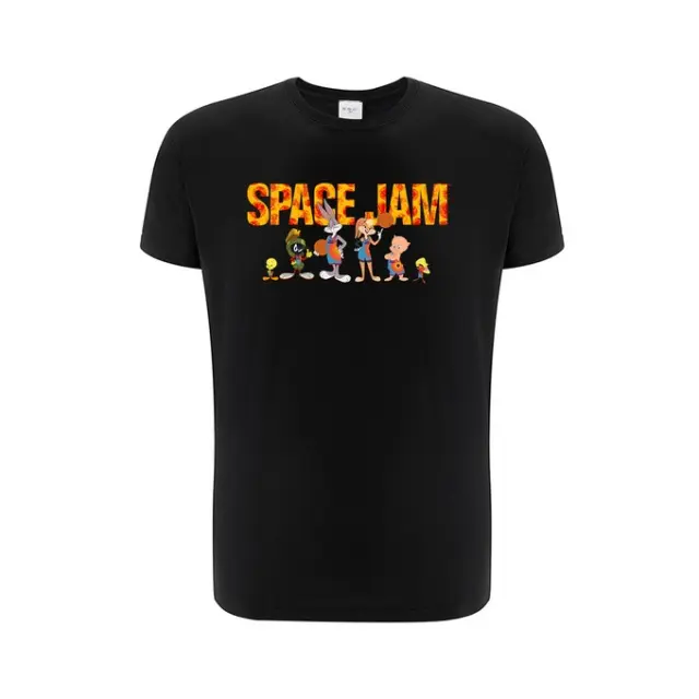 Babaco® Looney Tunes Space Jam Adult T-Shirt-Black(L)