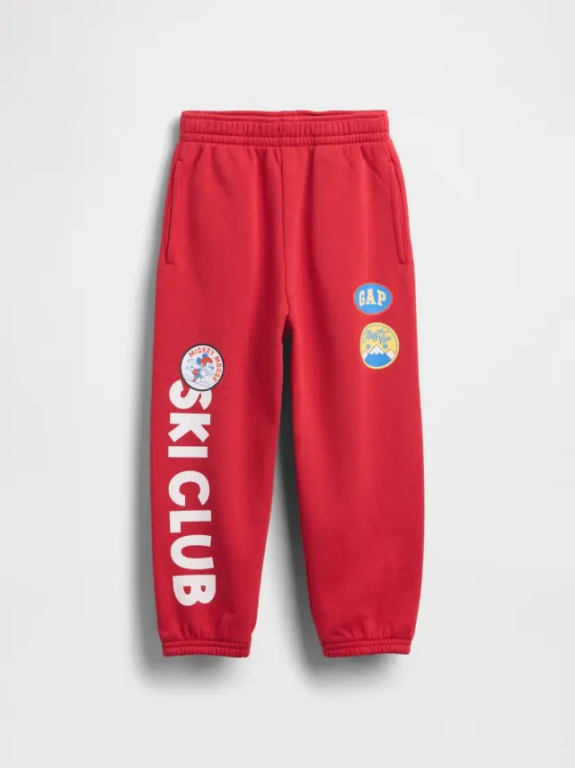 Gap Ã— Disney Βρεφικό & Νηπιακό Jogger Παντελόνι Φόρμα Modern red
