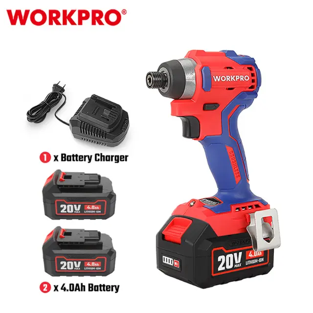 WORKPRO ΕΠΑΝΑΦΟΡΤΙΖΟΜΕΝΟ ΚΑΤΣΑΒΙΔΙ ΠΑΛΜΙΚΟ 20V-Li BL 220Nm SOLO** WP390100 (PROFI) 3