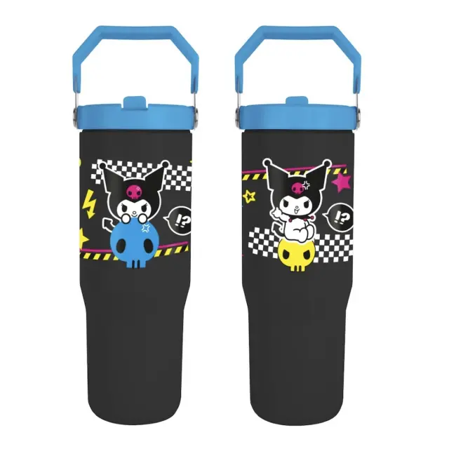 Θερμός Ποτήρι με καλαμάκι Kuromi: Xl Travel Mug With Handle 900ml MDB2404237