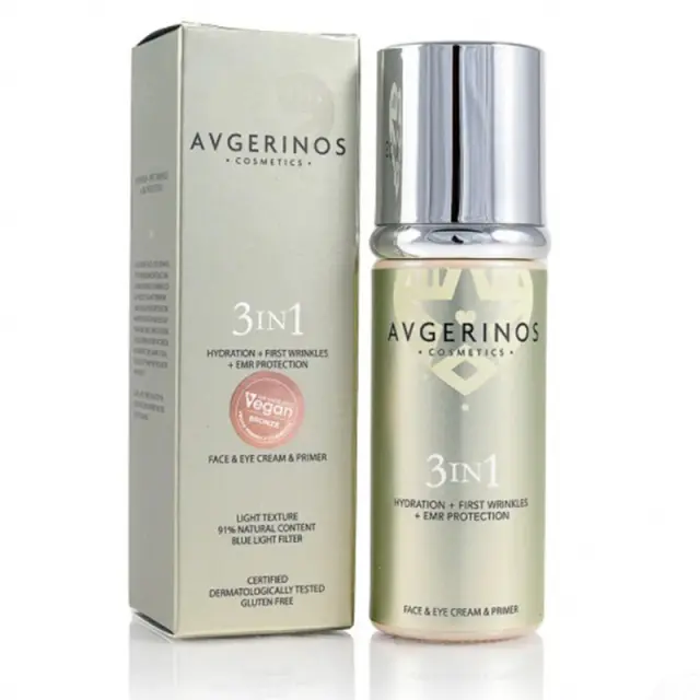 AVGERINOS COSMETICS 3 in 1 Face & Eyes Cream-Primer Κρέμα Προσώπου 3 σε 1 50ml