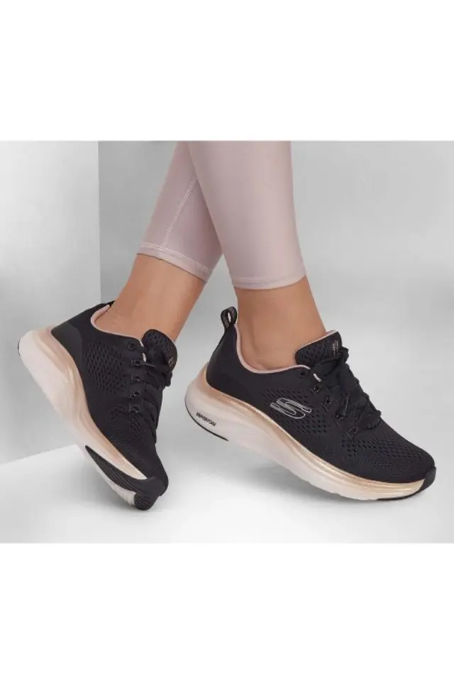 Skechers Vapor Foam Γυναικεία Ανατομικά Sneakers Μαύρα - 37 2