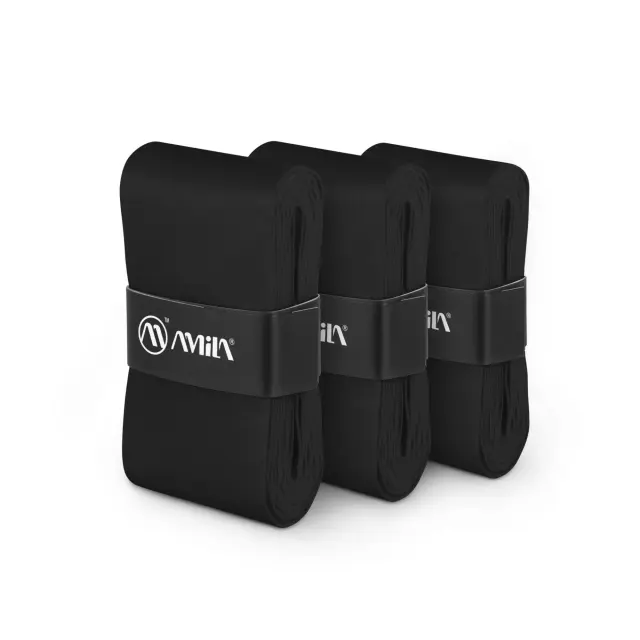 Ταινία Λαβής Ρακετών AMILA Overgrip Μαύρο 3 Τεμ (45791)