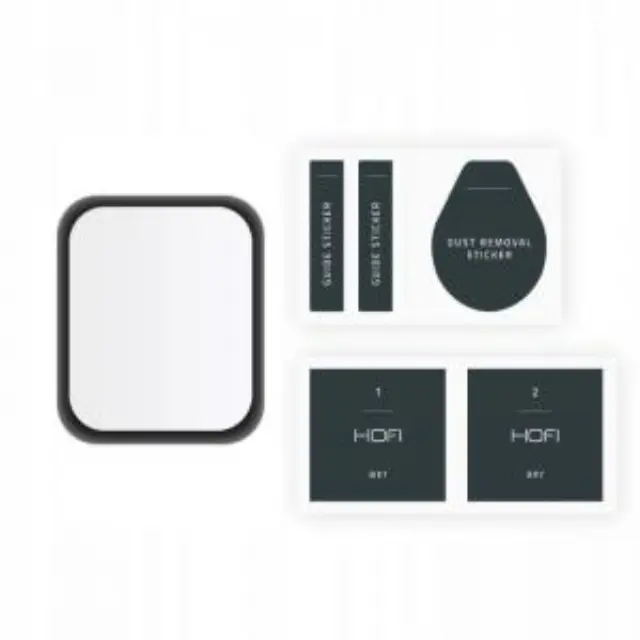 Hybrid Nano Glass Hofi Pro+ Apple Watch 7/ 8/ 9 45mm Μαύρο (1 τεμ.) N57215 3