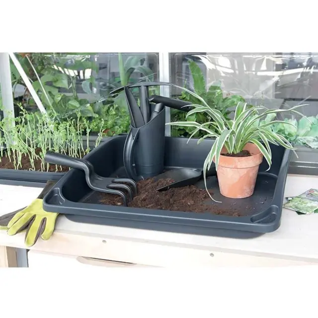 Prosperplast INMO-S411 Σκαλιστήρι χειρός με δίχαλο Hoe Hand Digger Μαύρο / 103820 3