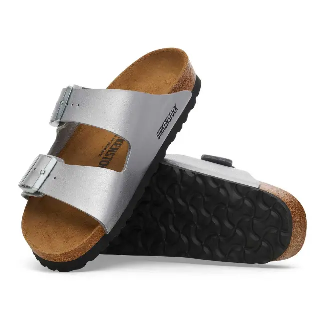 Γυναικεία Ανατομικά Σανδάλια Birkenstock Arizona Bs 1012283 Ασημί Narrow Fit Ασημί - 37 2